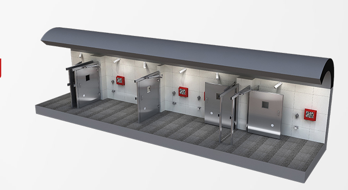 鐵質(zhì)自動雙向無壓風(fēng)門